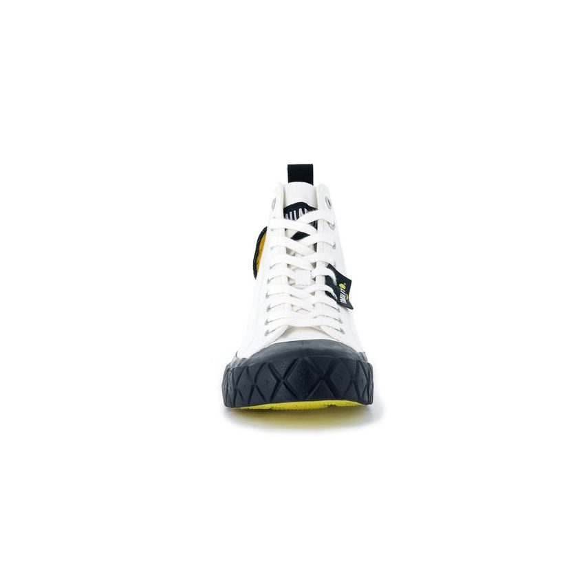 Palladium Pallaace Smiley Mid Star White Shoes