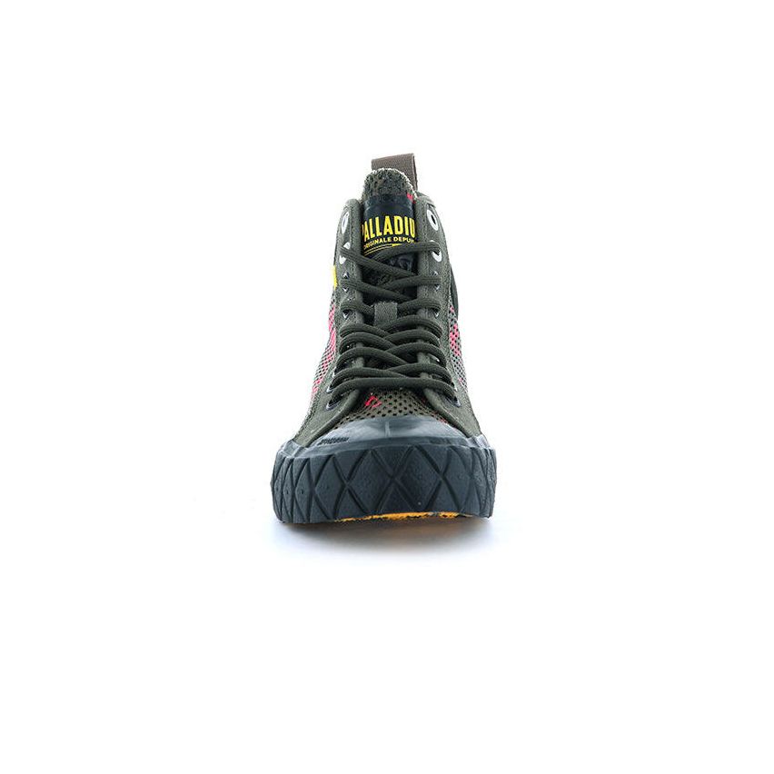 Palladium Palla Ace Sply Mid 2 Olive Night Camo Shoes