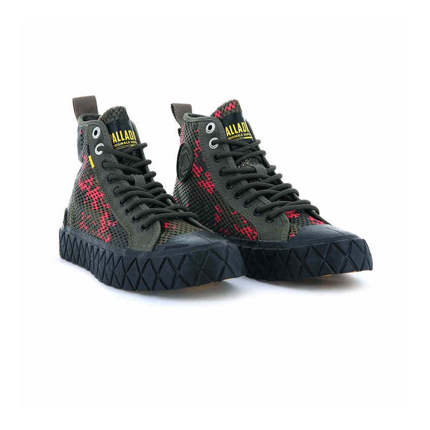 Palladium Palla Ace Sply Mid 2 Olive Night Camo Shoes