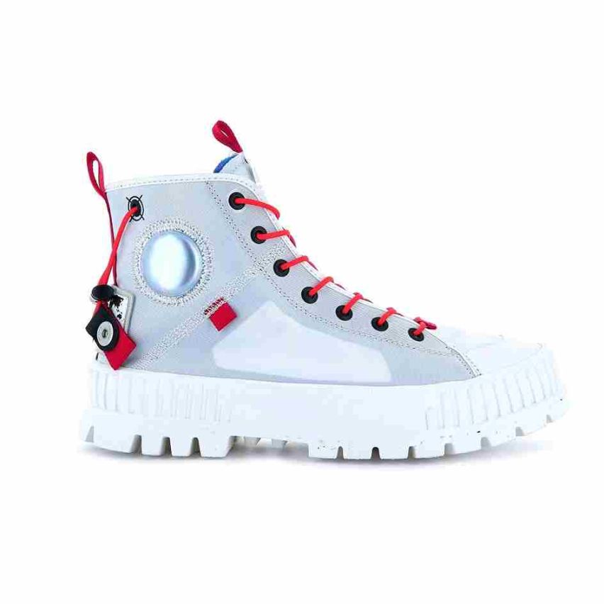Palladium Pallashock Mid Tte Star White Shoes
