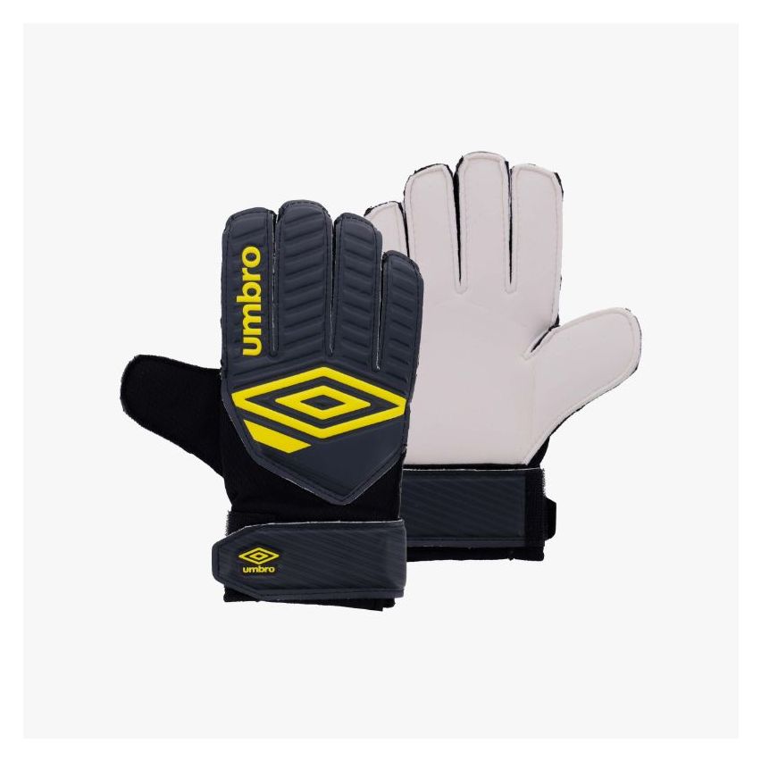 Umbro Junior Classico Goal Keeper Gloves Carbon / Golden Kiwi / Black