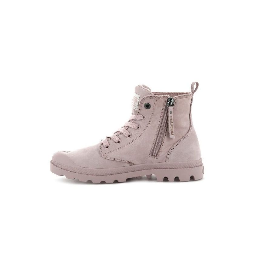 Palladium Pampa Hi Zip Nbk Rose Smoke Shoes