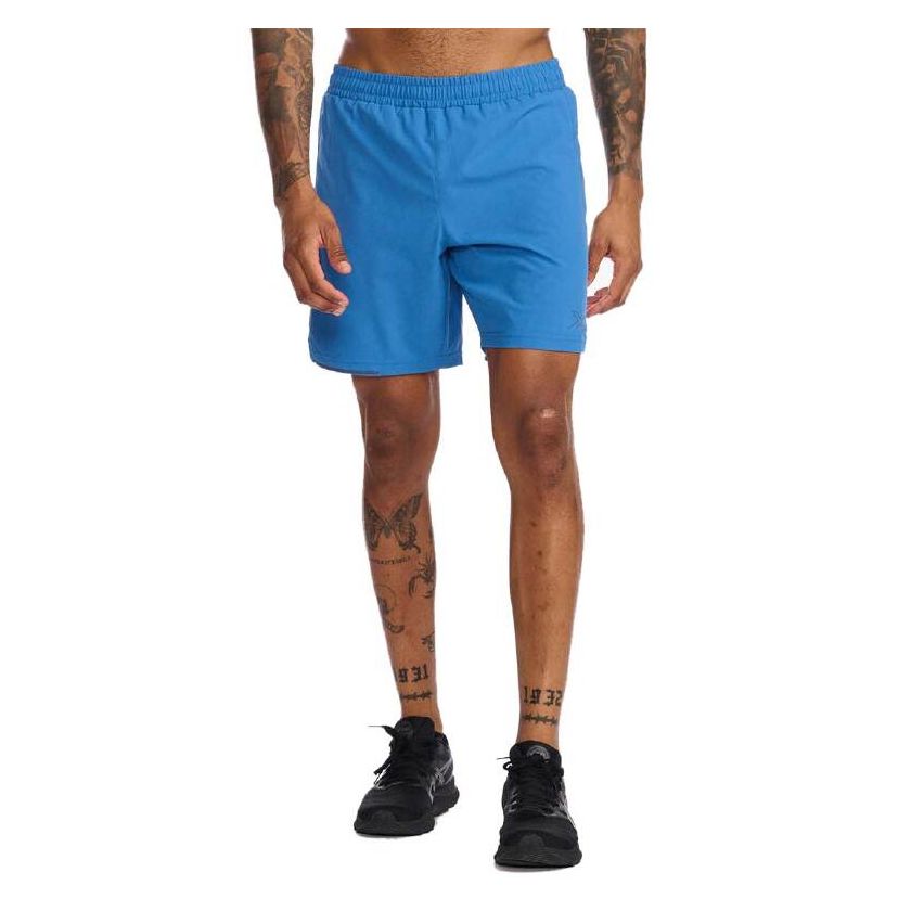2XU MR6532B-Aero 5 Inch Shorts-Starling/Medieval Blue Reflect