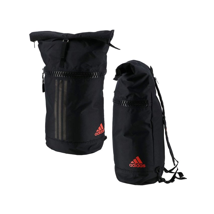 Adidas Training Sack Bag - Black/Solar Red, M