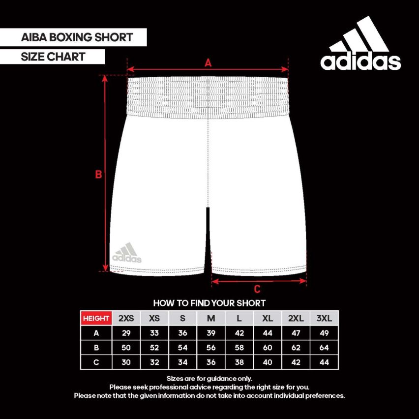 Adidas Men's Boxing Short - Black/White