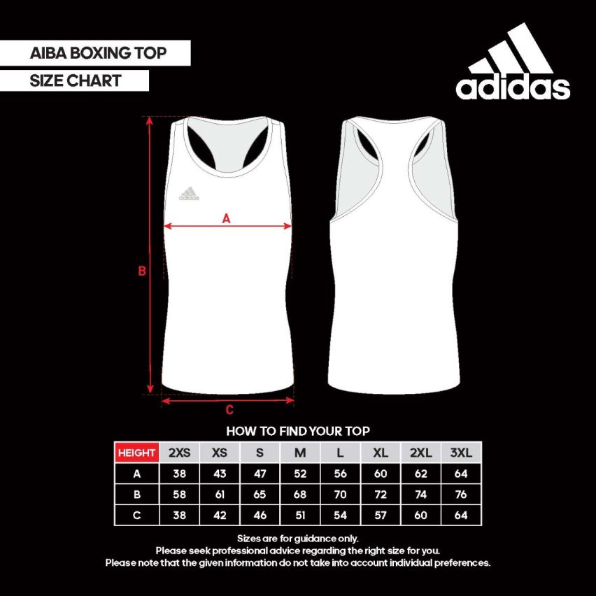 Adidas Men Boxing Top Sleeveless - Black/White XS