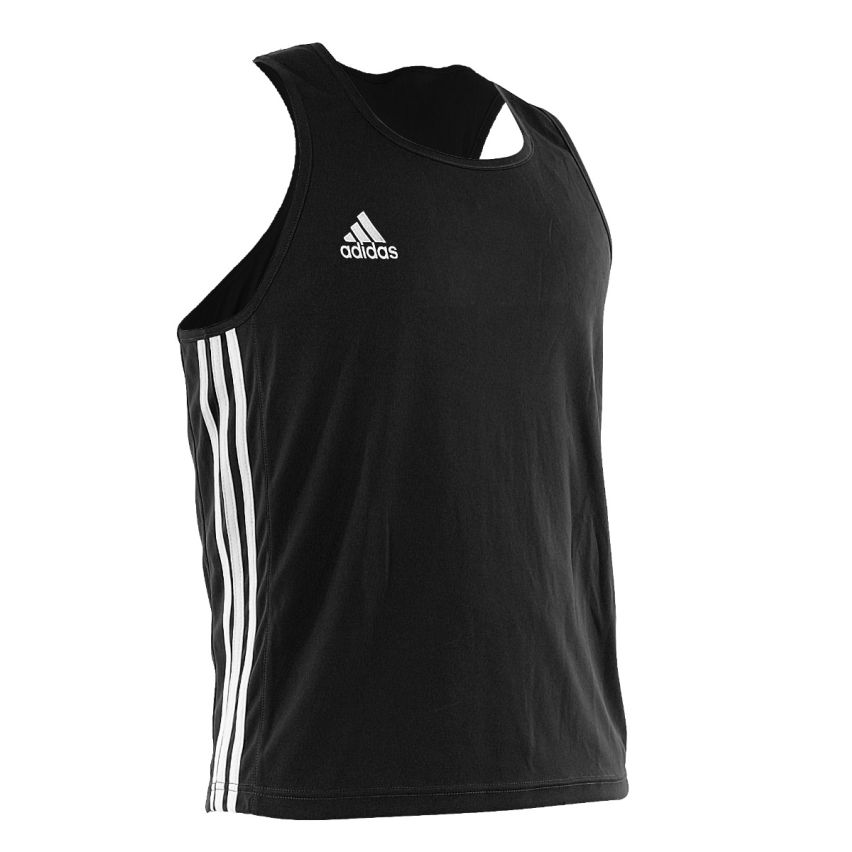 Adidas Men Boxing Top Sleeveless - Black/White XS