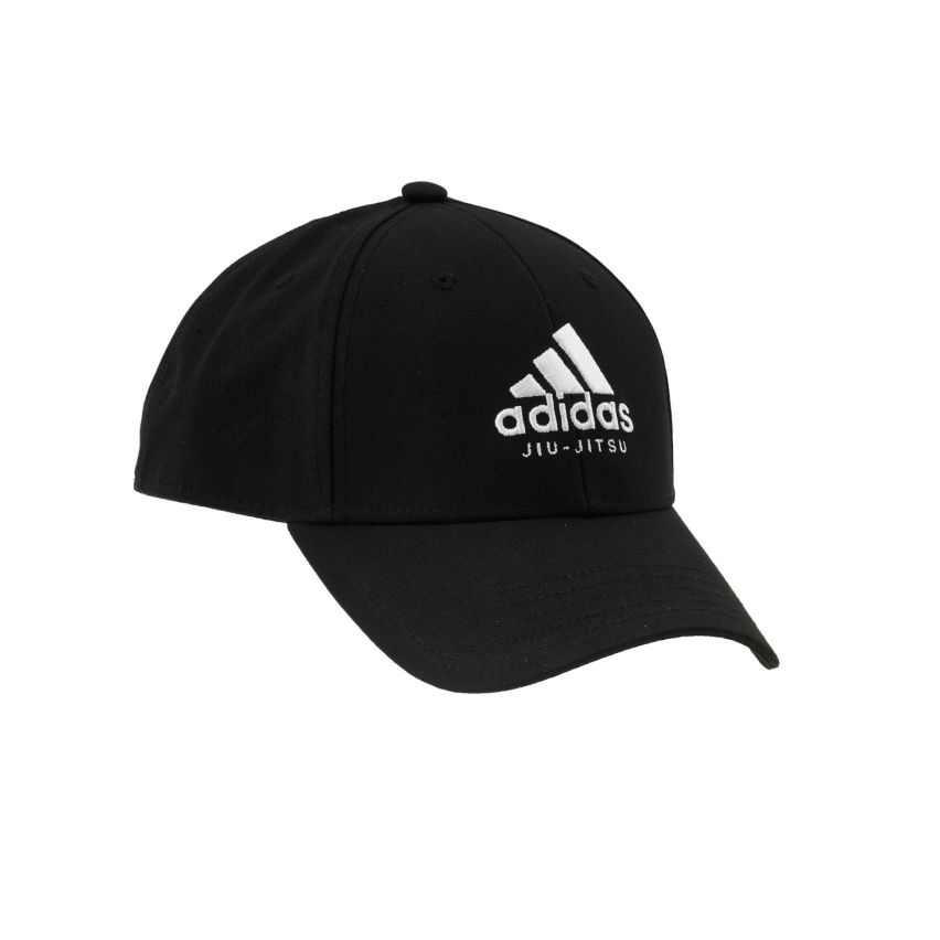 Adidas Ball Cap with Adidas Stack Log Jiu Jitsu - Black/White