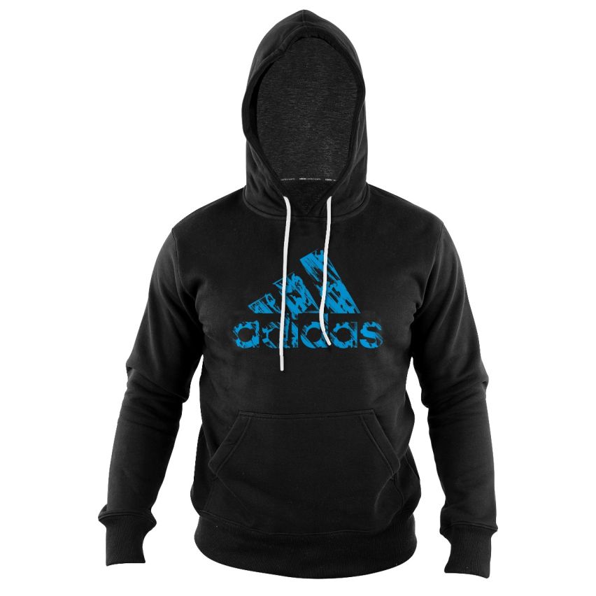 Adidas Men's Graphic Hoody - Black/Blue