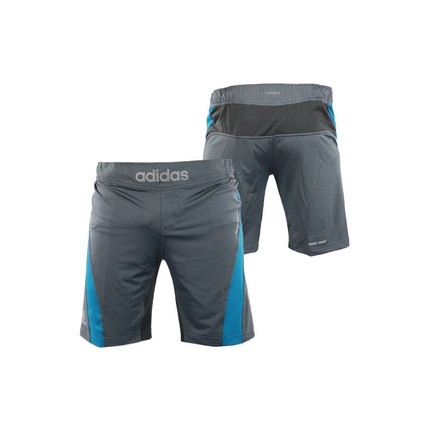 Adidas Men's Fluid Tech Training Short - Granite/Beluga/Solar Blue