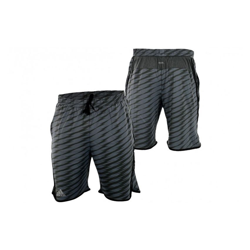 Adidas Men's Top Game Training Short - Granite/Beluga/Black/Silver