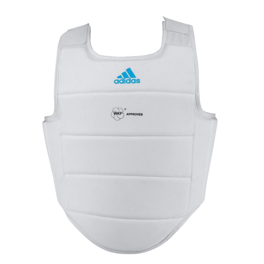 Adidas WKF Body Protector - White w/ Logo