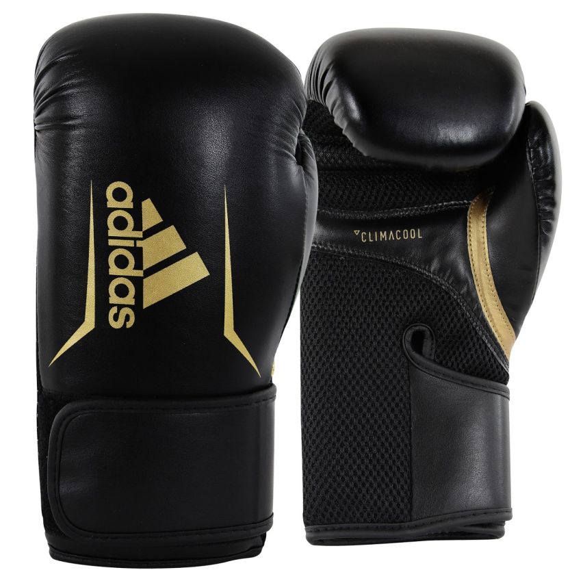 Adidas Speed 100 Boxing Gloves - Black/Gold