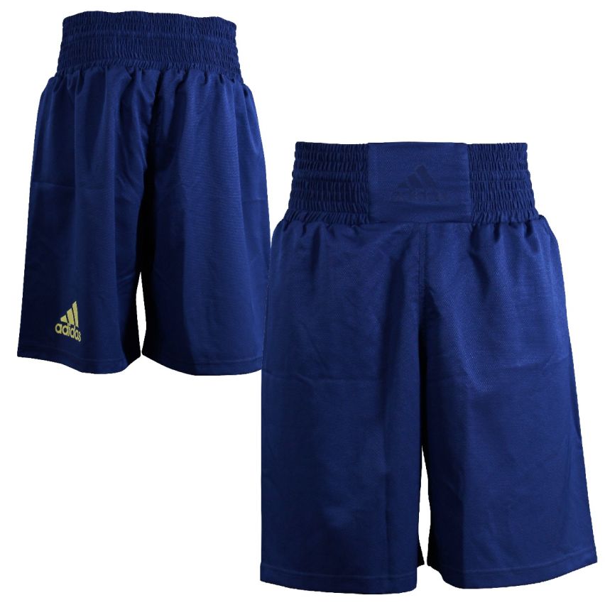 Adidas Multi Boxing Short - Dark Blue/Solar Yellow