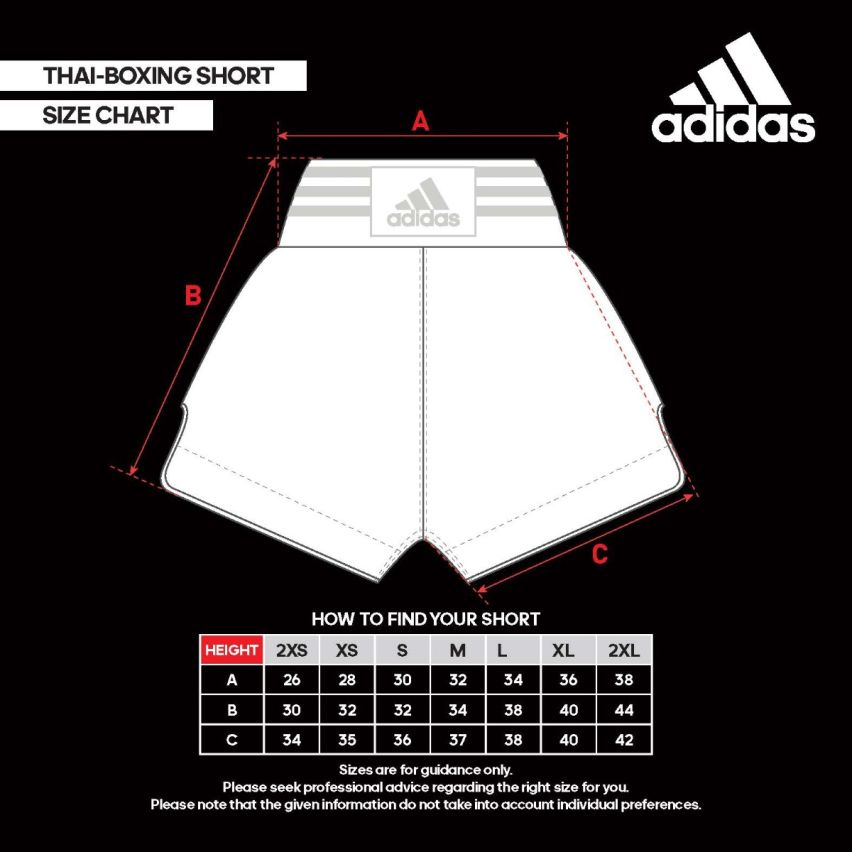 Adidas Men's Thai Boxing Short - Solar Red/Core Black