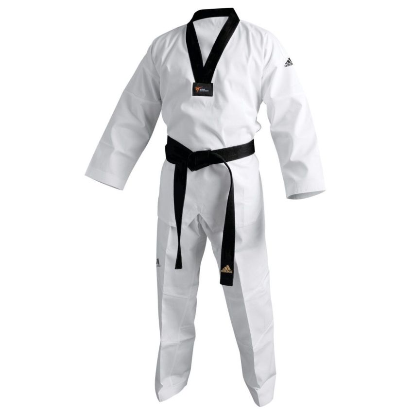 Adidas Adi Club Taekwondo Uniform WT Logo - White/Black