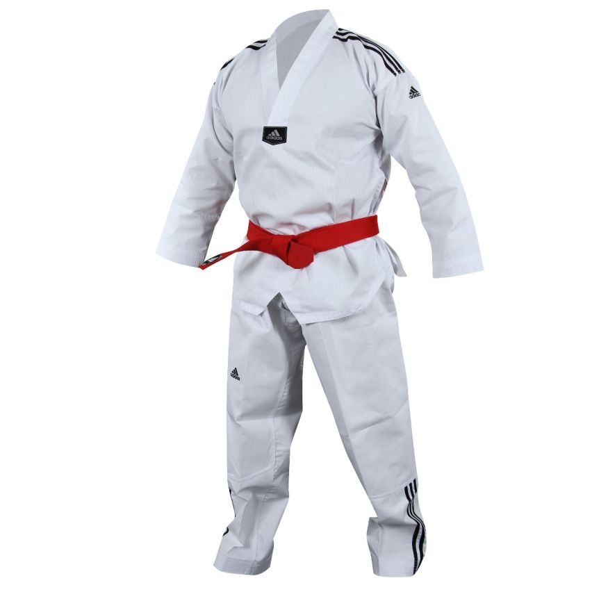 Adidas Adi Club Taekwondo Uniform - White/Black