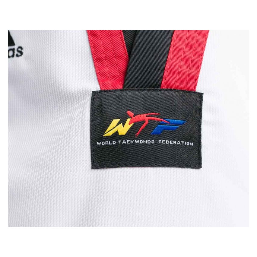 Adidas Adi Start Taekwondo Uniform - White/Red/Black