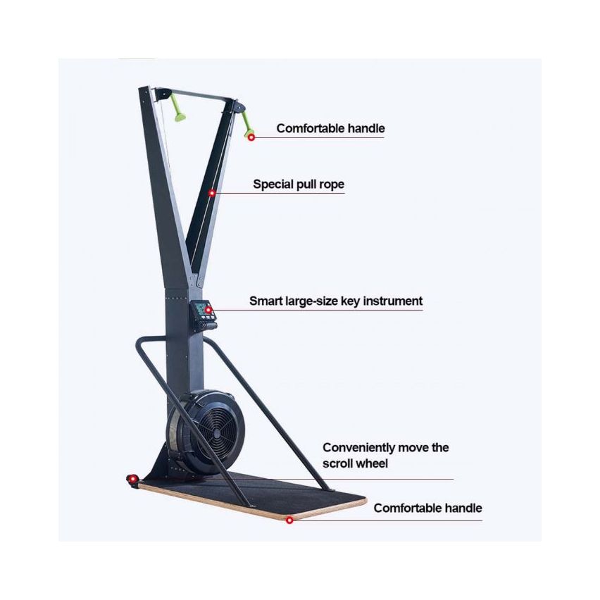 Sparnod Fitness SR-99 Ski Air Rowing Exercise Machine With Floor Stand