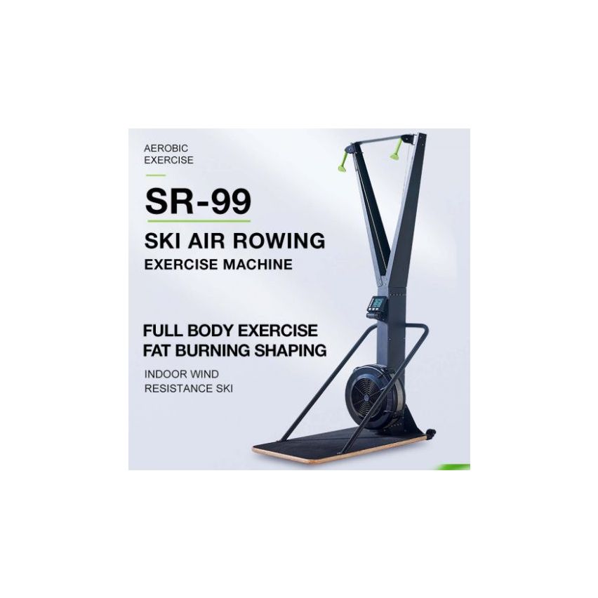 Sparnod Fitness SR-99 Ski Air Rowing Exercise Machine With Floor Stand