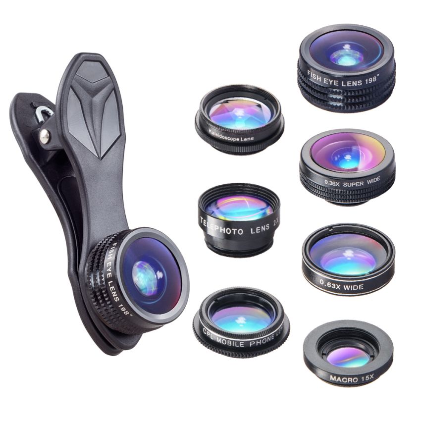 Apexel 7 in 1 Clip Mobile Camera Extra Lens   