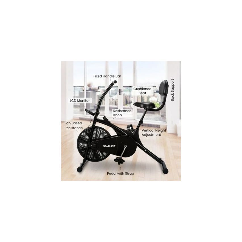 Sparnod Fitness SAB-03 Air Bike Home Use Exercise Bike