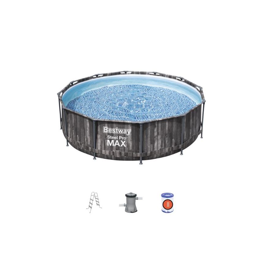 Bestway Poolset Steelpro Max Black 366x100cm