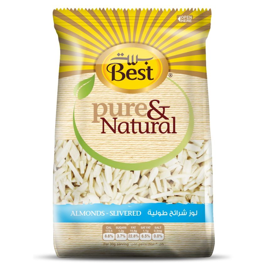 Best Pure & Natural Almonds Slivered Bag 150gm