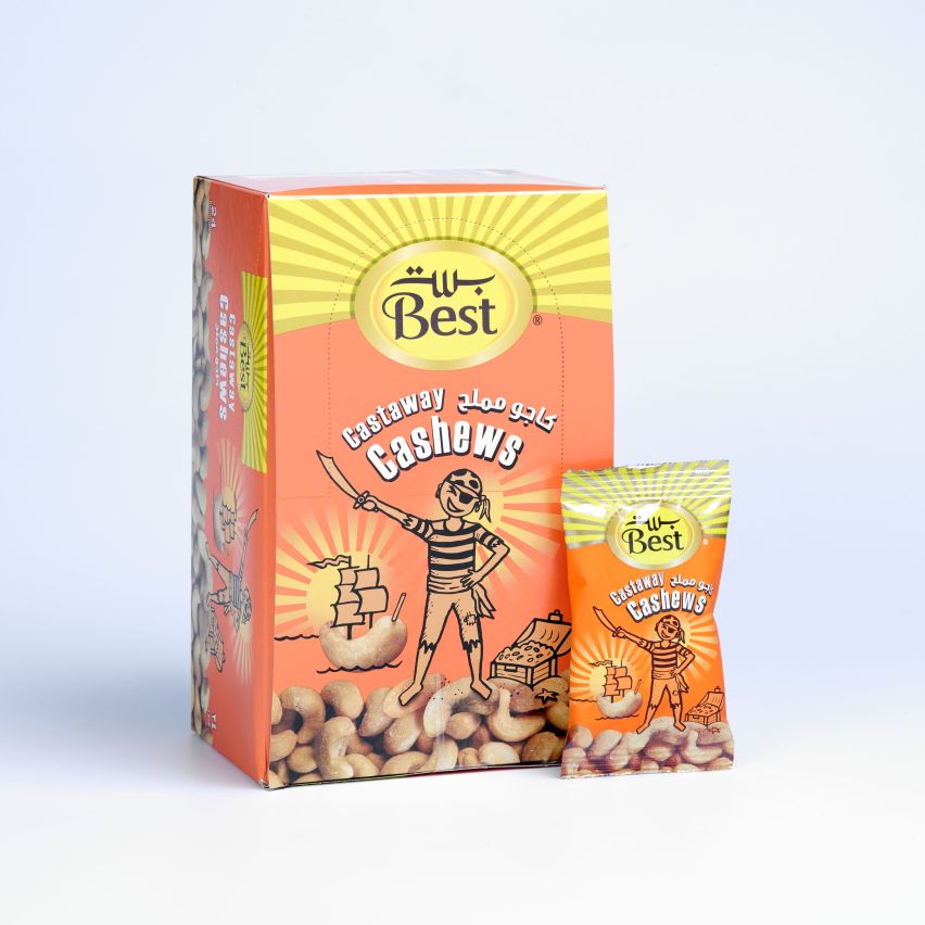 Best Castaway Cashews 13gm Box 24pcs