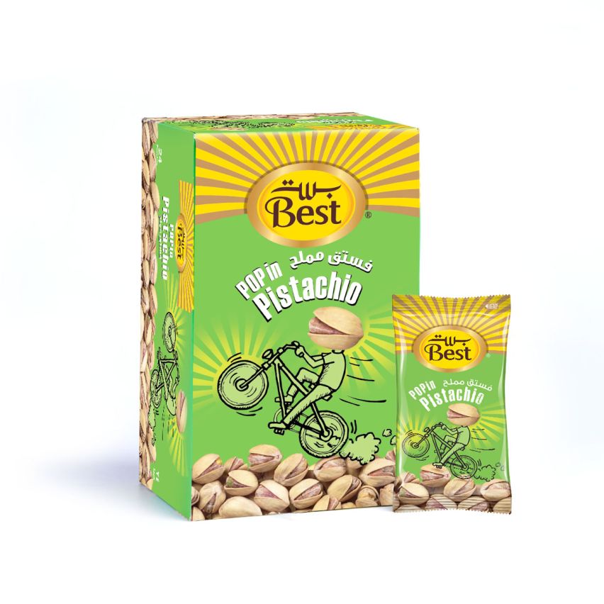 Best Popin Pistachios 13gm Box 24pcs