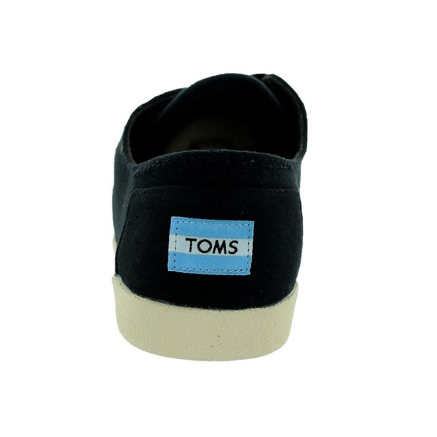 TOMS Men Paseo Black Canvas, Size 41 Eur