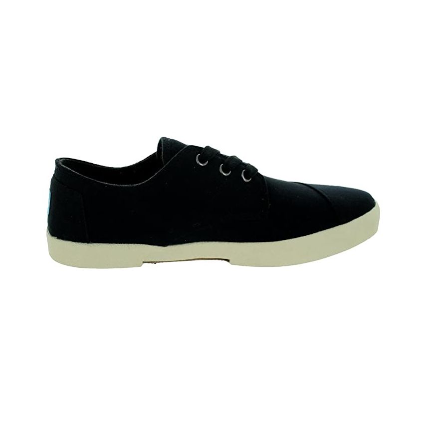 TOMS Men Paseo Black Canvas, Size 41 Eur