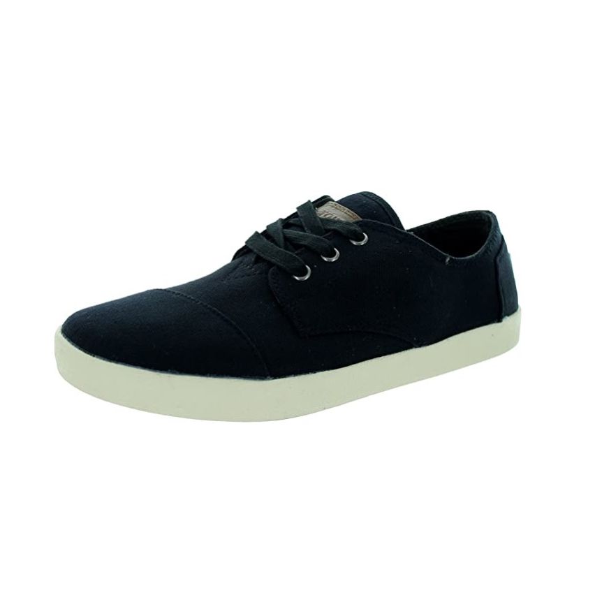 TOMS Men Paseo Black Canvas, Size 41 Eur