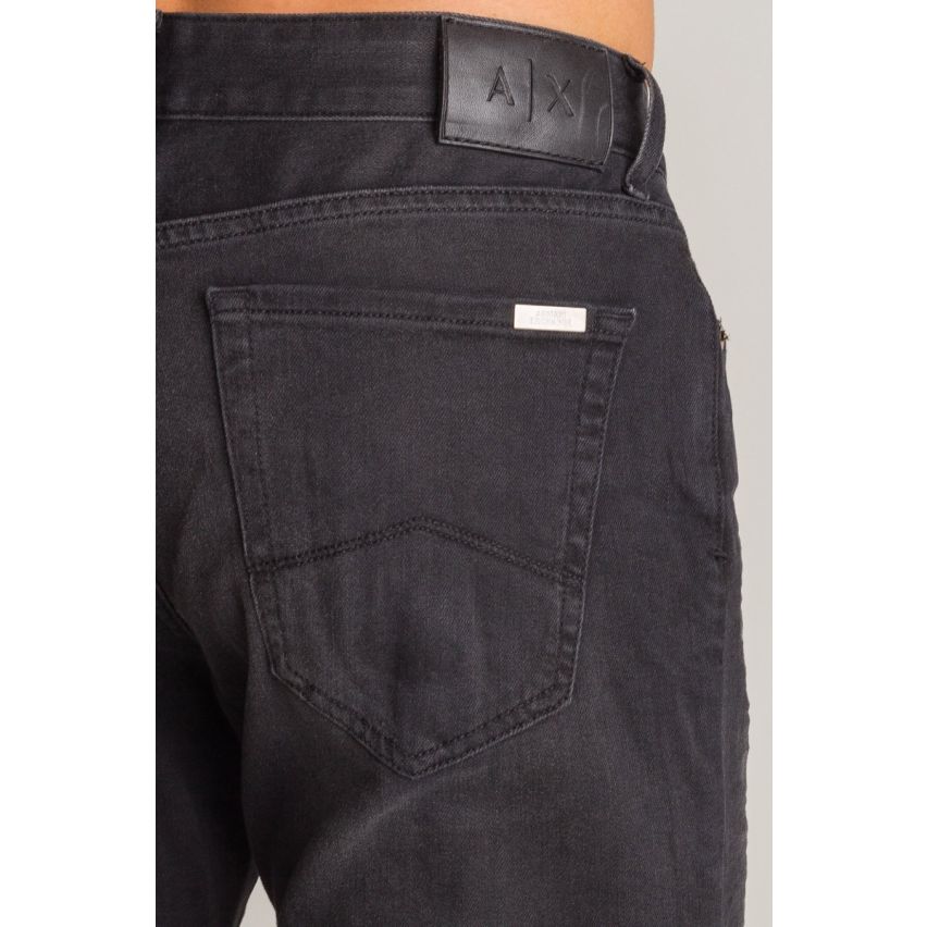 Armani Exchange Men's Black Faded Jeans, Size 32