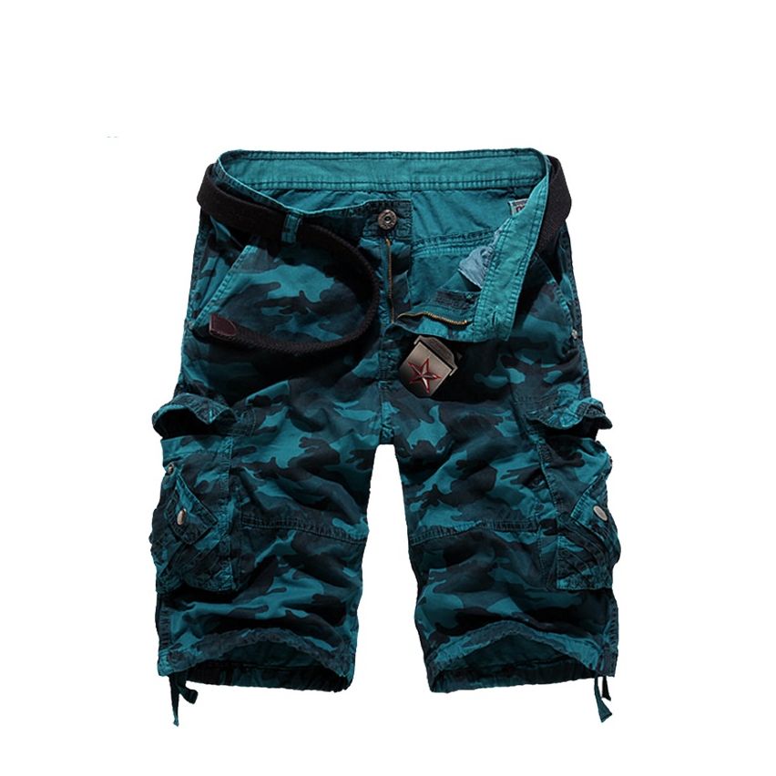 Multi Color Fashionable Camo Men Shorts 