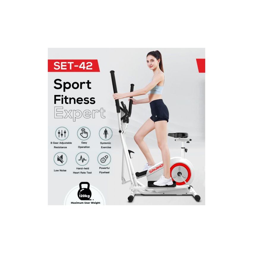 Sparnod Fitness SET-42 Three In One Sports Fitness Cross Trainer