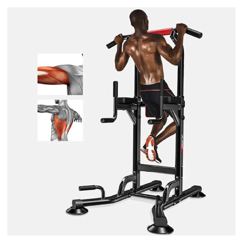 Marshal Fitness Pull Up & Dip Station Dip Stand Power Tower