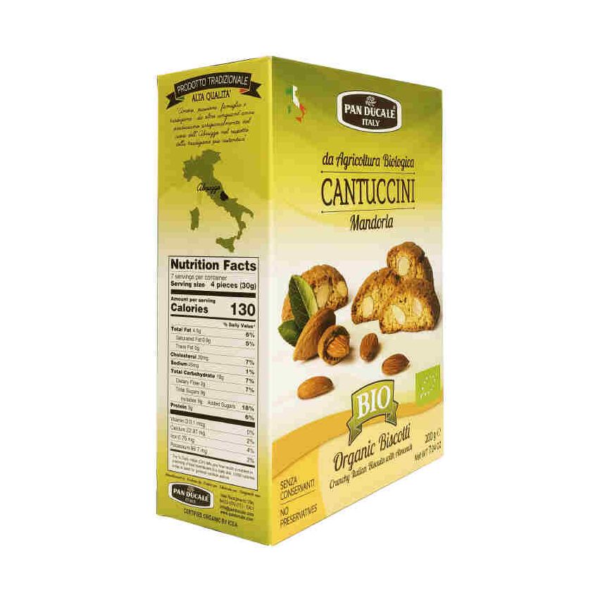 Pan Ducale Cantuccini Biscuits With Almonds, Organic 200g