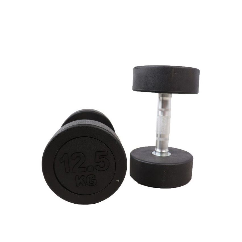 Round Rubber Dumbbell 1-Pair