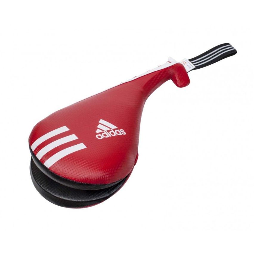 Adidas Taekwondo Kids Double Target Mitts - Red/Black xs