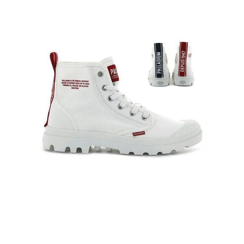 Palladium Pampa Hi Dare French Star White Shoes