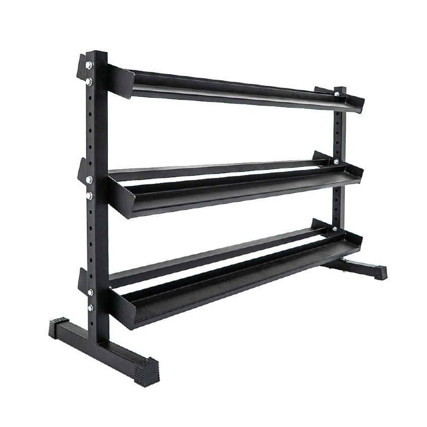 Garner Force USA Rubber Hex Dumbbell Rack - 3 Tier