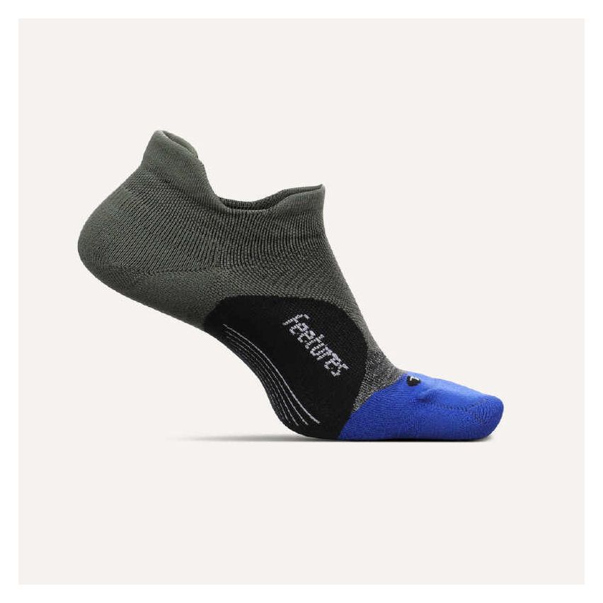 Feetures Women's  Elite Light Cushion socks No Show Tab-Sea Ice