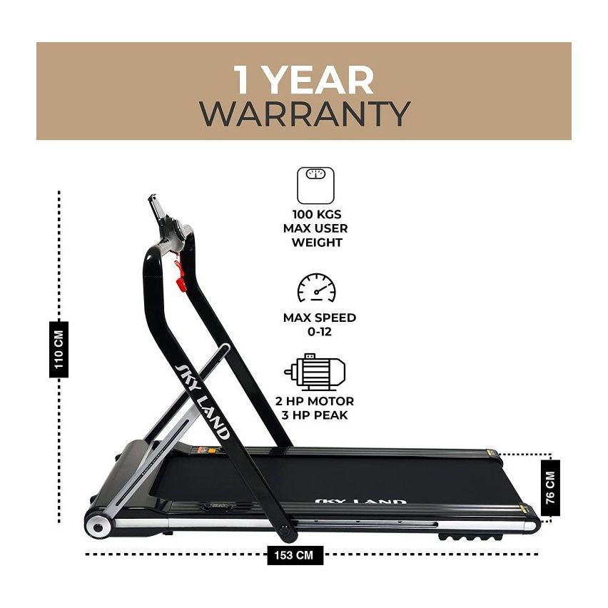 Skyland Unisex Adult High Fidelity Bluetooth Treadmill with Build-In Speaker EM-1269 