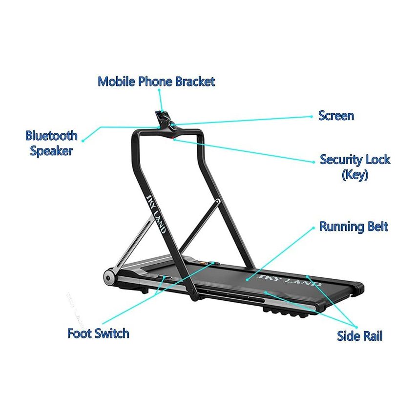 Skyland Unisex Adult High Fidelity Bluetooth Treadmill with Build-In Speaker EM-1269 