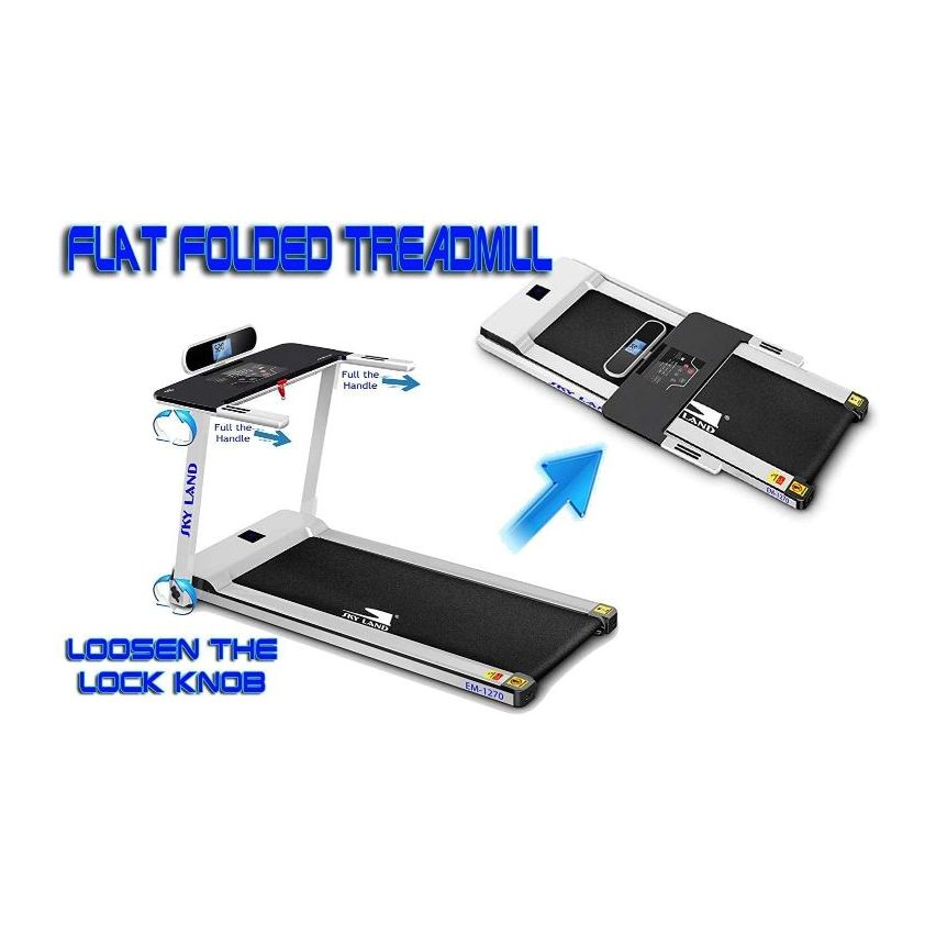 Skyland Powerful 2HP DC Motor Home Use Foldable Treadmill with Built-in Speaker EM1270 