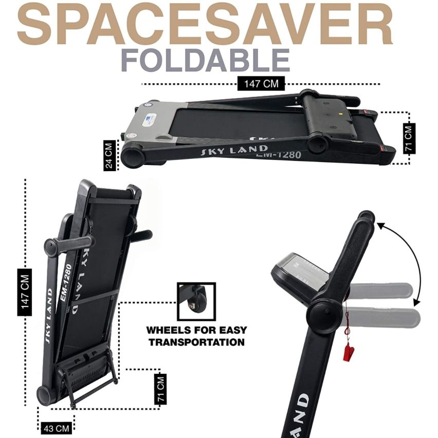 Sky Land Folding Home use Electric Motorized Walking Treadmill-EM-1280