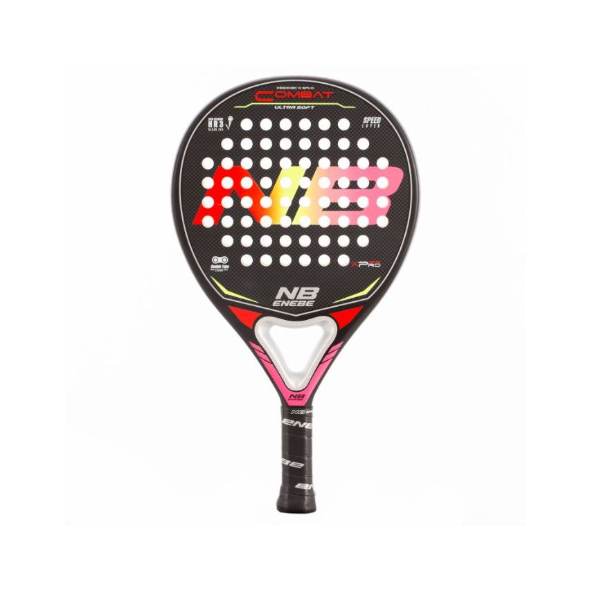 Enebe Combat Ultrasoft Orange/Yellow/Pink Padel Racket