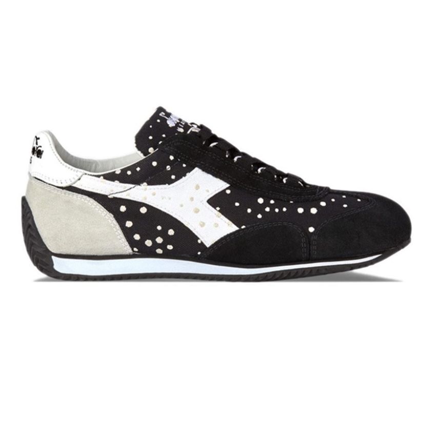 Diadora Heritage Women Equipe Dots black and white Sneakers, Size 40