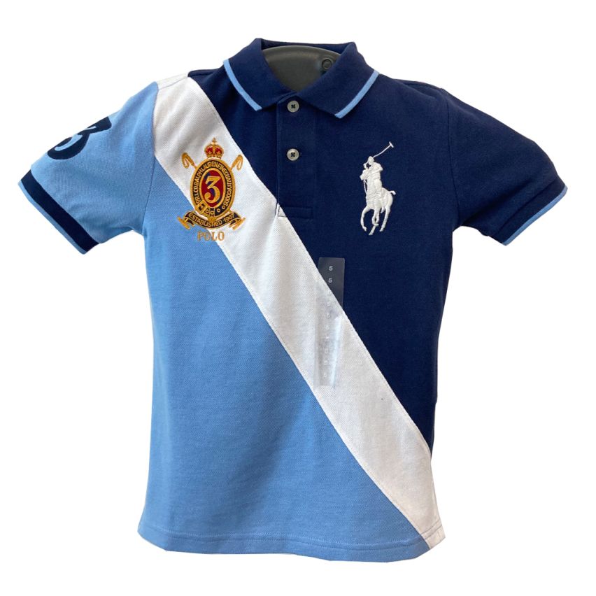 Ralph Lauren Polo Big Pony Cotton Mesh Kids - Blue